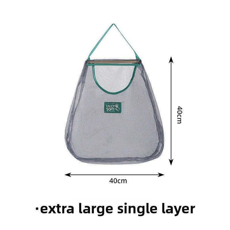 Simple Style Vegetable Storage Bag Made Of Durable Polyester For Convenient Kitchen Organization