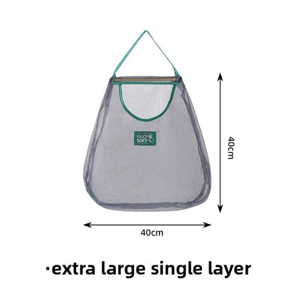 Simple Style Vegetable Storage Bag Made Of Durable Polyester For Convenient Kitchen Organization