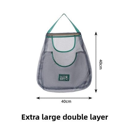 Simple Style Vegetable Storage Bag Made Of Durable Polyester For Convenient Kitchen Organization