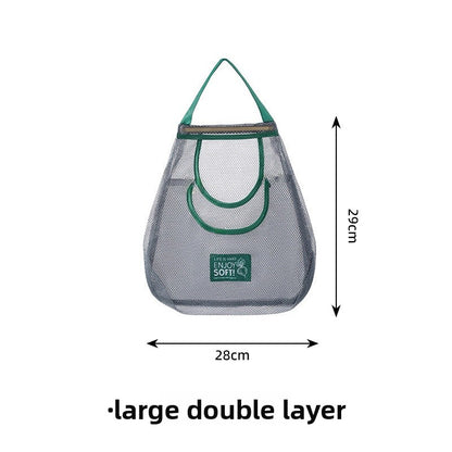 Simple Style Vegetable Storage Bag Made Of Durable Polyester For Convenient Kitchen Organization