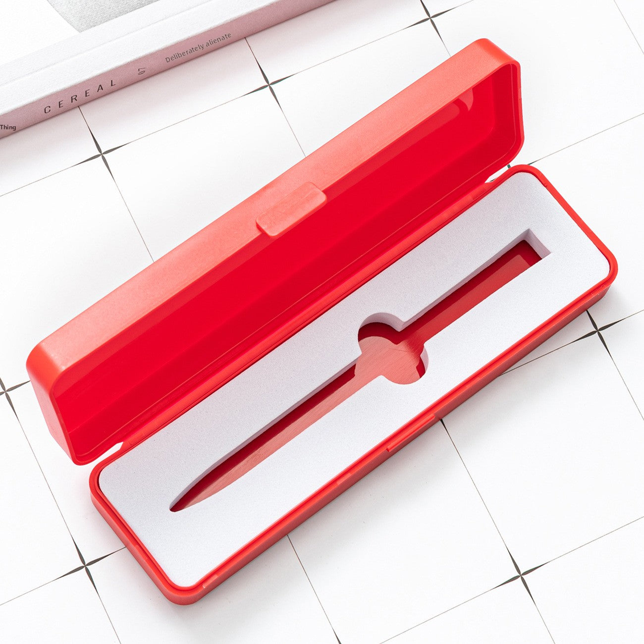 Christmas Candy Pencil Case For Learning, Durable Plastic Stationery Box For School Supplies