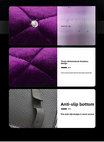 Suede Bubble Car Interior Decoration In Dyed Black For Other Automotive Interior Accessories