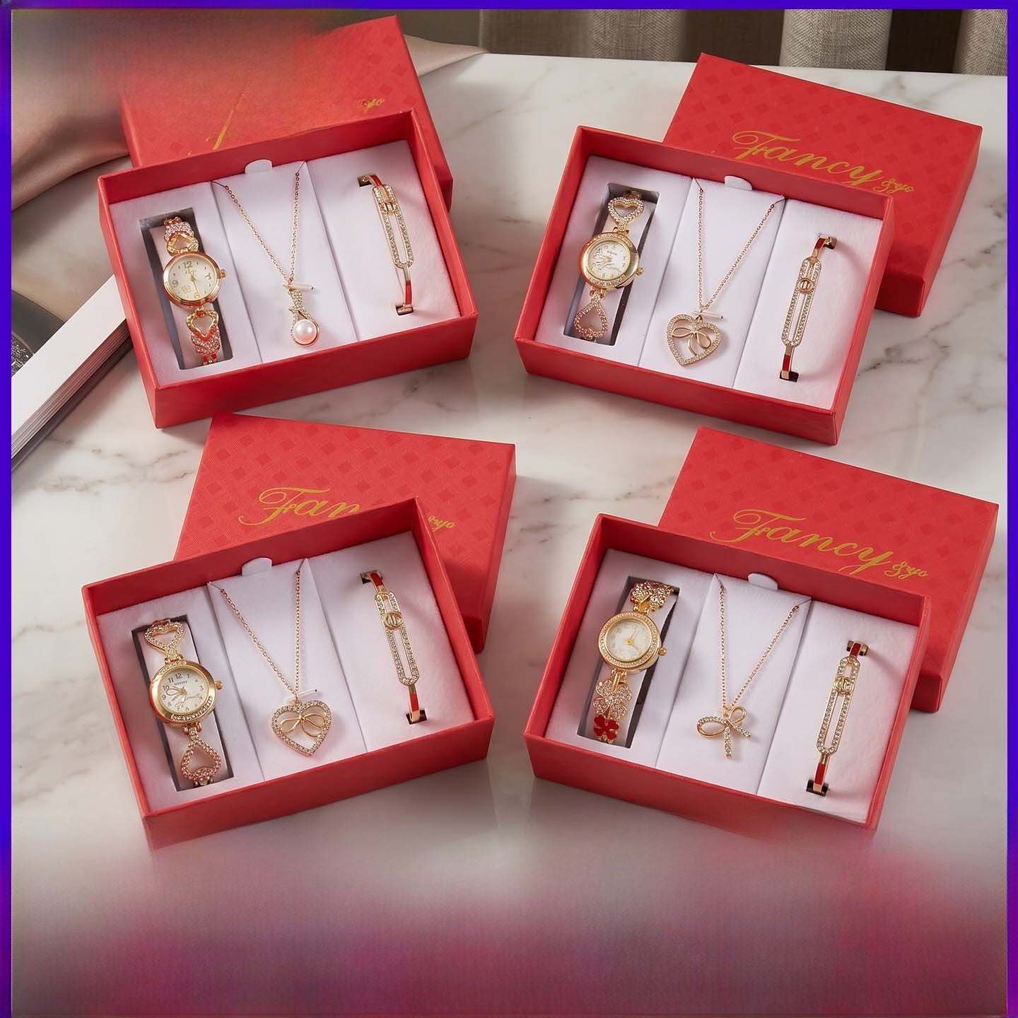 Strap Watch Business Gift Set In Simple Style With Paper Material, Perfect For Valentine's Day And Birthday