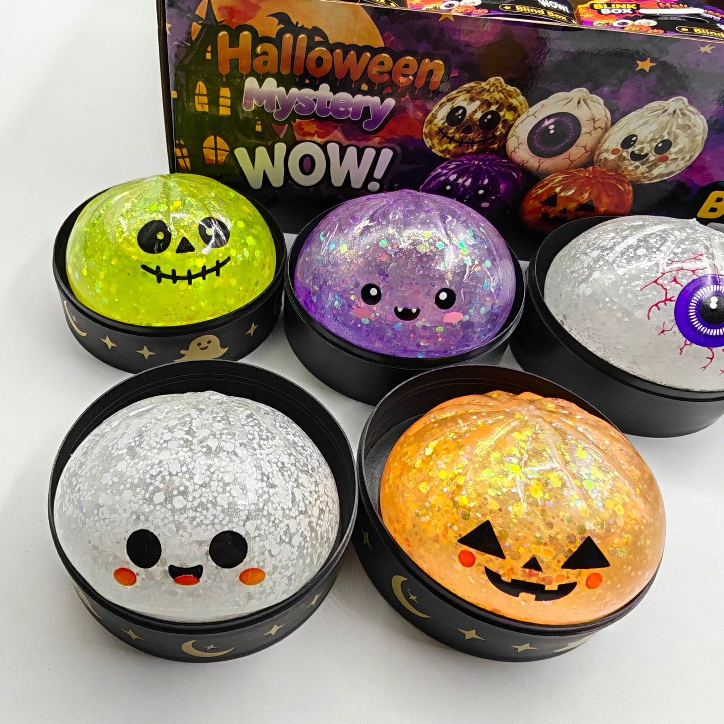 Halloween Cute Squishy Toy Made Of TPR Featuring Luminous Craft For Stress Relief