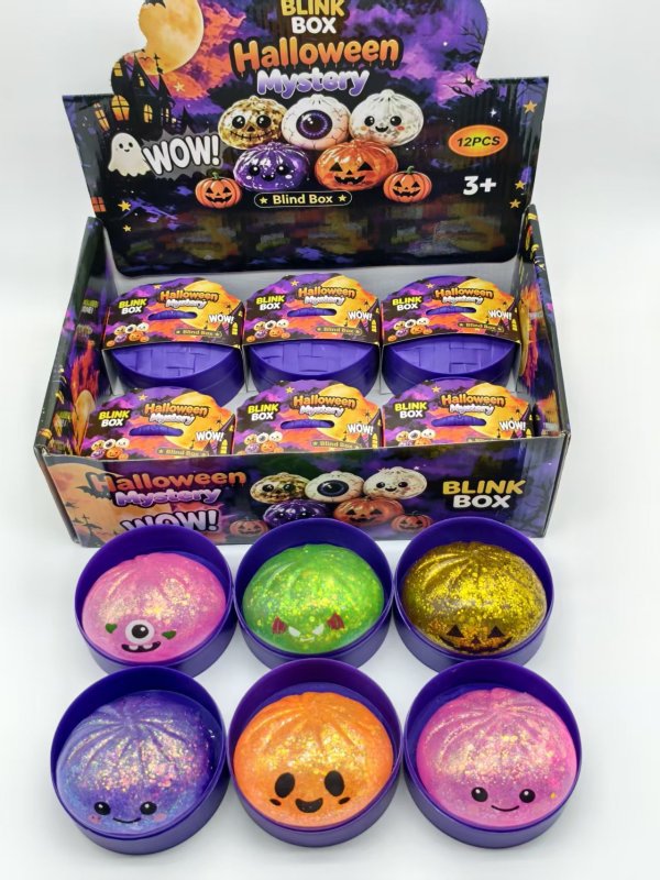 Halloween Pattern Squishy Toy Made Of Soft Glue, Perfect Stress Relief Toy For Halloween