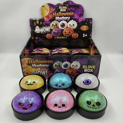 Halloween Pattern Squishy Toy Made Of Soft Glue, Perfect Stress Relief Toy For Halloween