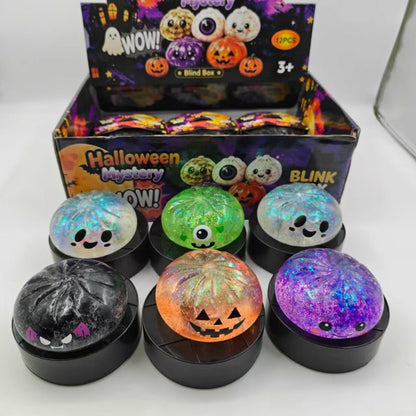 Halloween Pattern Squishy Toy Made Of Soft Glue, Perfect Stress Relief Toy For Halloween