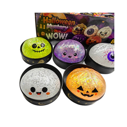 Halloween Pattern Squishy Toy Made Of Soft Glue, Perfect Stress Relief Toy For Halloween