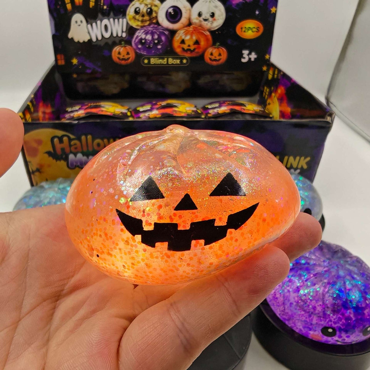 Halloween Pattern Squishy Toy Made Of Soft Glue, Perfect Stress Relief Toy For Halloween