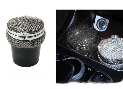 Apple Aluminum Car Ashtray In White With Car Interior Decorations