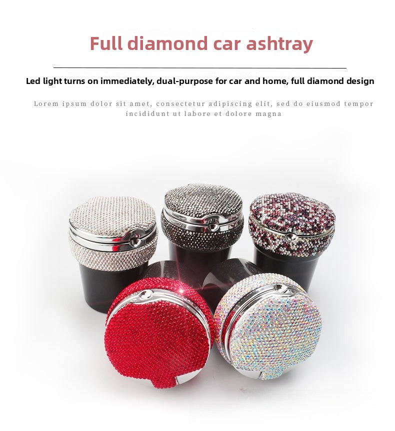 Apple Aluminum Car Ashtray In White With Car Interior Decorations