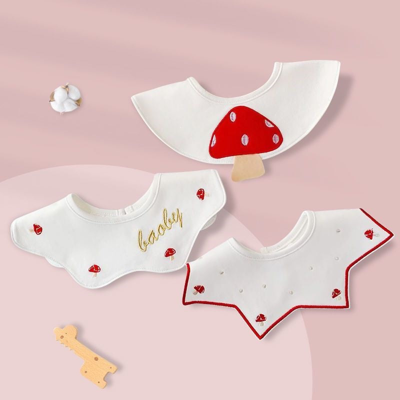 Rotatable Printed Cotton Baby Bib For Baby Boys In Blue, Perfect For Spring Season