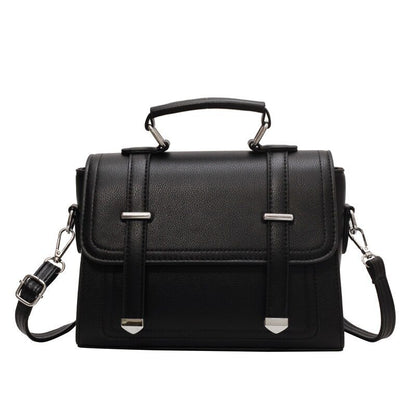 Women’s Square PU Leather Bag With Sewing Thread Detail, Single Shoulder Strap, Perfect For Spring And Summer