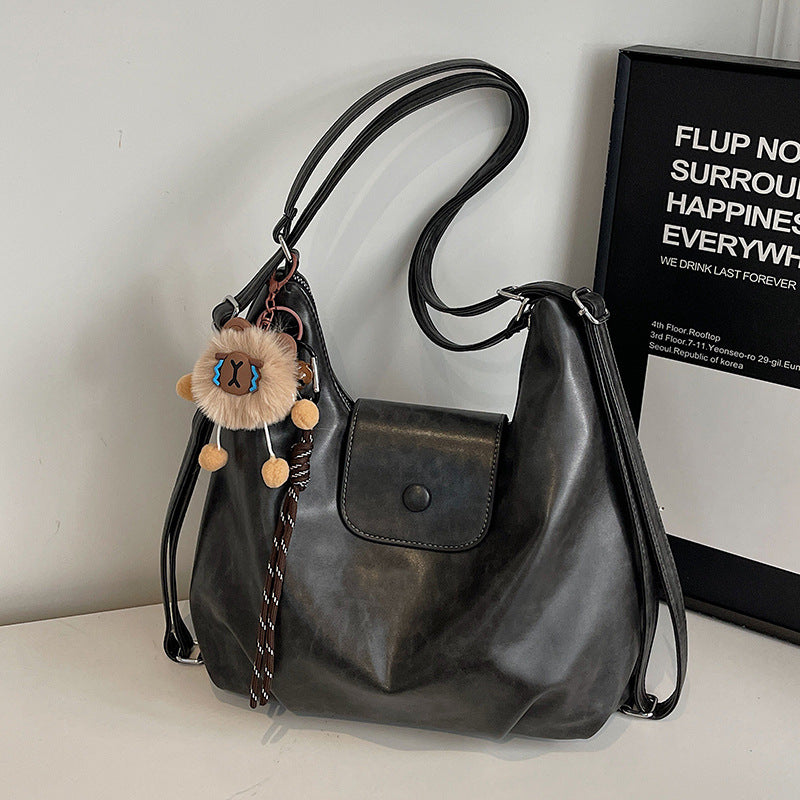 Women’s Cloud Shape Shoulder Bag In PU Leather With Large Capacity And Single Shoulder Strap For Spring & Summer