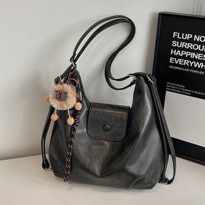 Women’s Cloud Shape Shoulder Bag In PU Leather With Large Capacity And Single Shoulder Strap For Spring & Summer