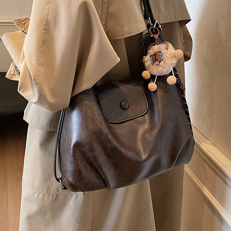 Women’s Cloud Shape Shoulder Bag In PU Leather With Large Capacity And Single Shoulder Strap For Spring & Summer