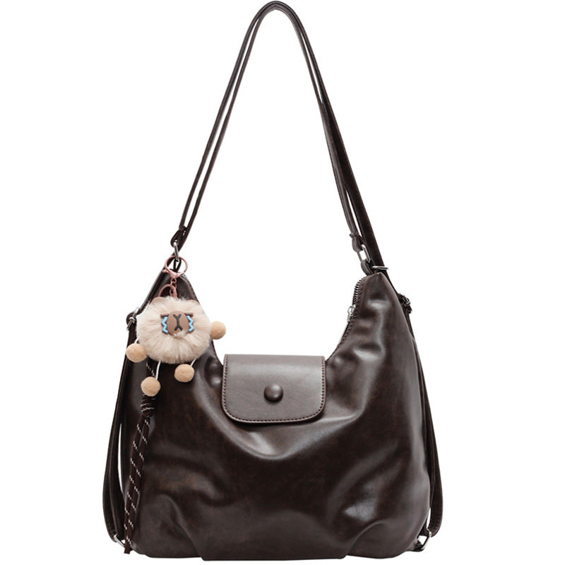 Women’s Cloud Shape Shoulder Bag In PU Leather With Large Capacity And Single Shoulder Strap For Spring & Summer