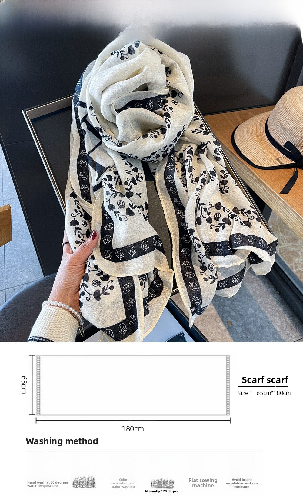 Women's Polyester Scarf Perfect For Summer, Lightweight And Stylish Accessory
