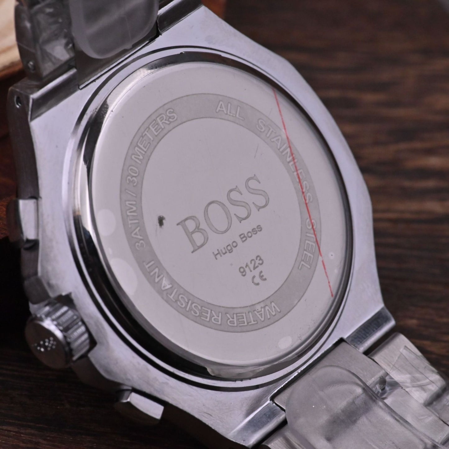 Men's Quartz Watch With Round Dial, Steel Belt Strap, Tempered Glass Mirror, And Single Folding Buckle