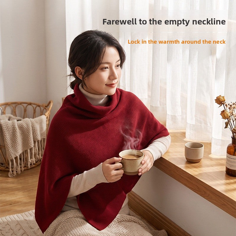 Solid Color Wool Shawl For Women In Beige, Perfect For Autumn And Winter