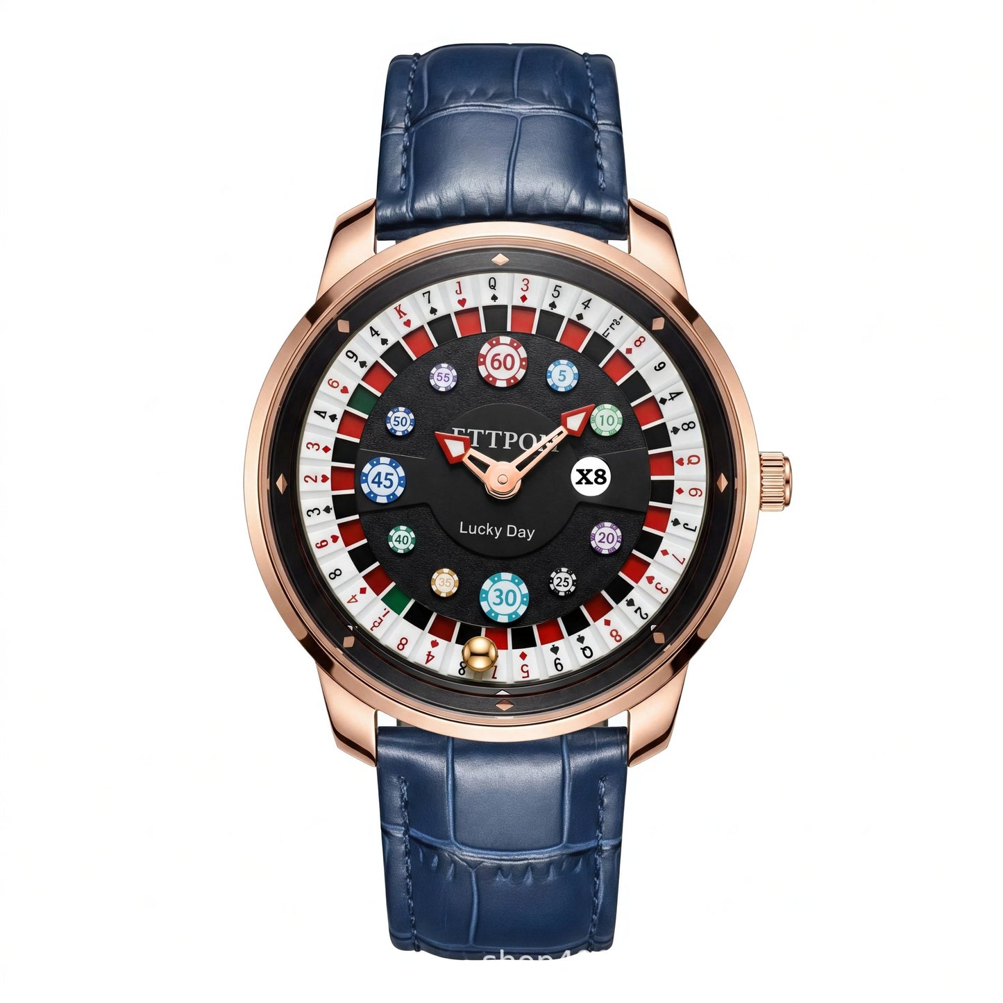 Men's Quartz Watch With Genuine Leather Strap And Pin Buckle Featuring Round Dial And Tempered Glass Mirror