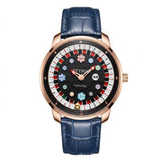 Rose Gold Blue Ribbon