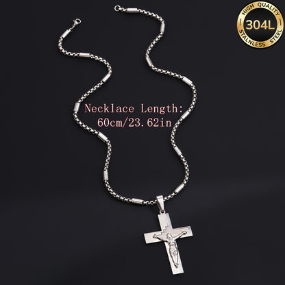 Handmade 304 Stainless Steel Slider Chain Necklace, Unisex Design For Everyday Wear