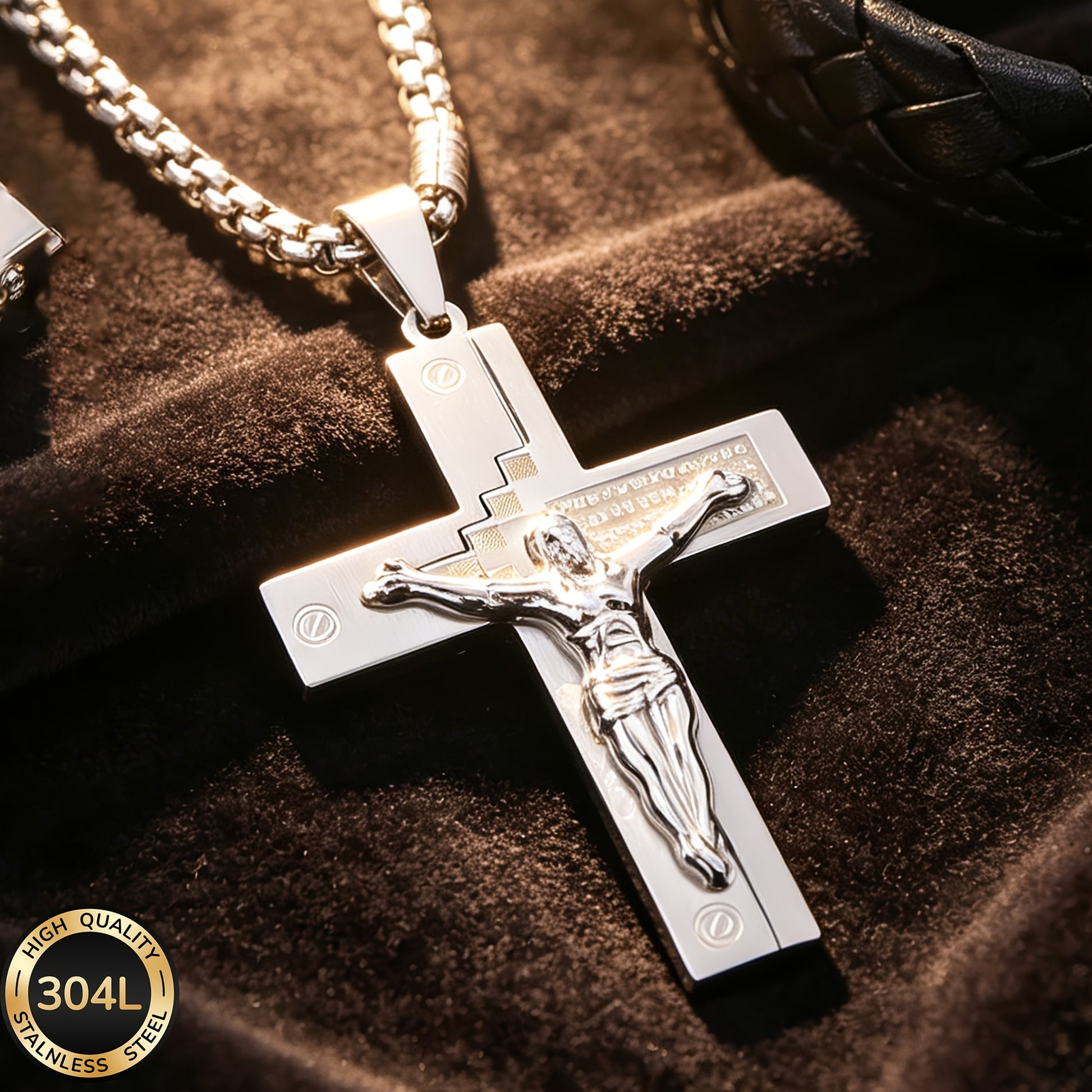 Handmade 304 Stainless Steel Slider Chain Necklace, Unisex Design For Everyday Wear