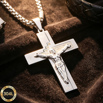 Handmade 304 Stainless Steel Slider Chain Necklace, Unisex Design For Everyday Wear