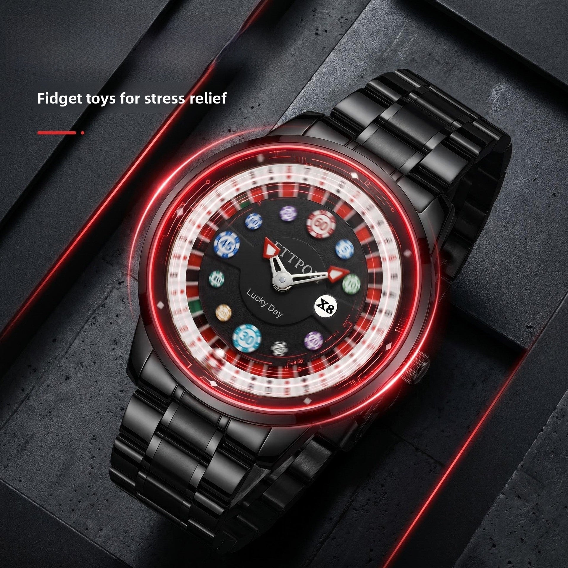 Men's Quartz Watch With Genuine Leather Strap And Pin Buckle Featuring Round Dial And Tempered Glass Mirror