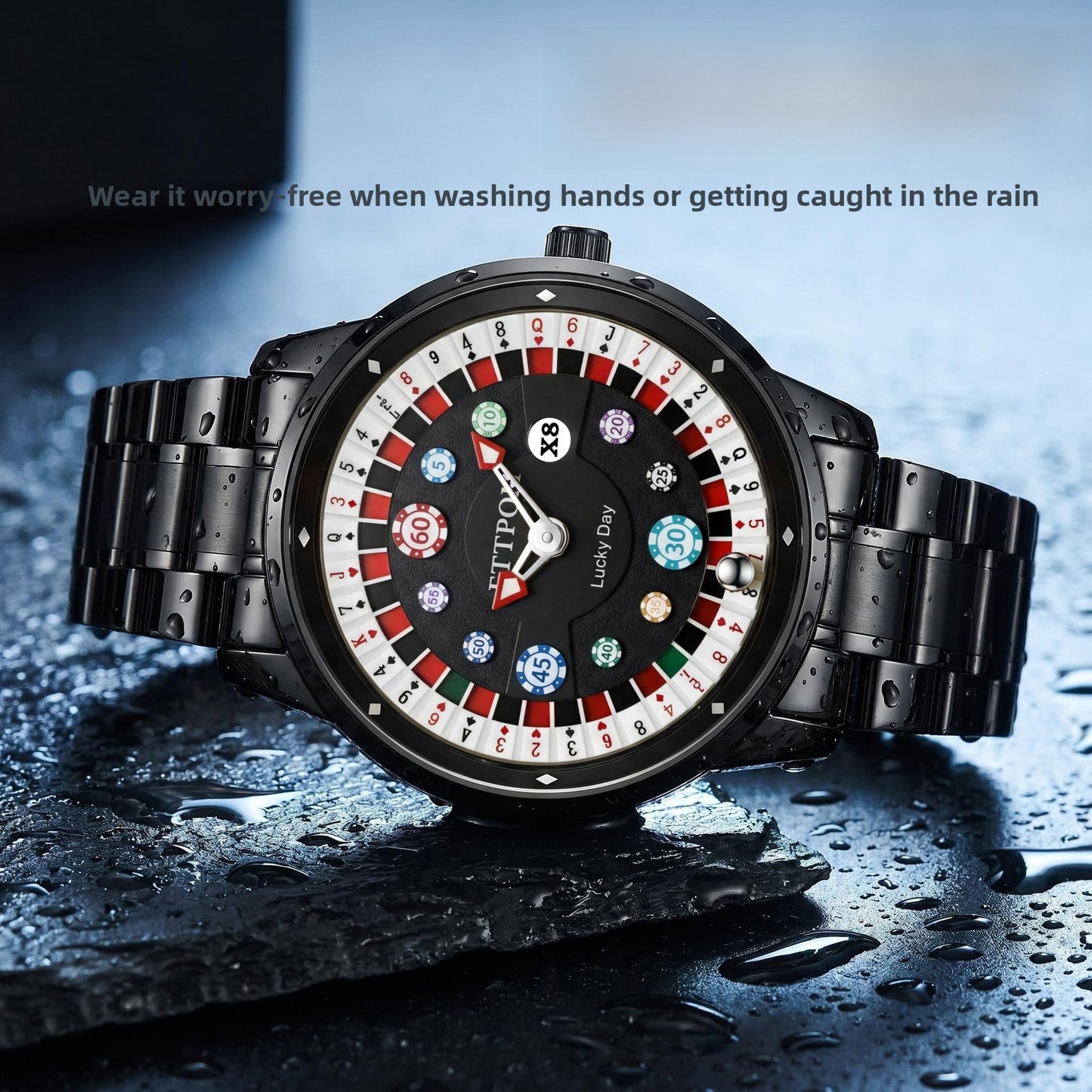 Men's Quartz Watch With Genuine Leather Strap And Pin Buckle Featuring Round Dial And Tempered Glass Mirror