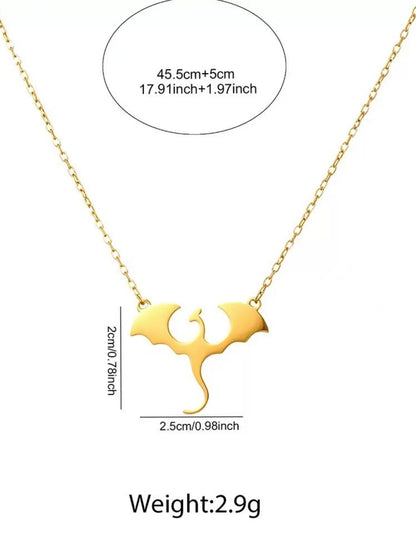 Geometric Tassel Necklace In Marine Style With 18K Real Gold Plated 304 Stainless Steel And PVD Coated Belcher Chain