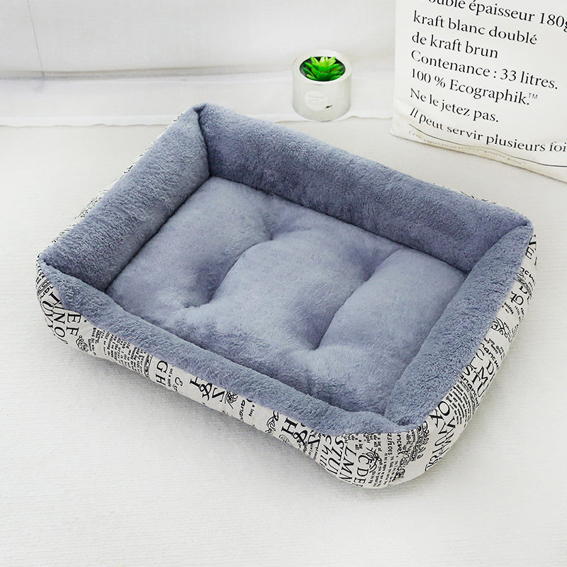 All Seasons Pet Bed With Soft PP Cotton Filling For Comfortable Rest