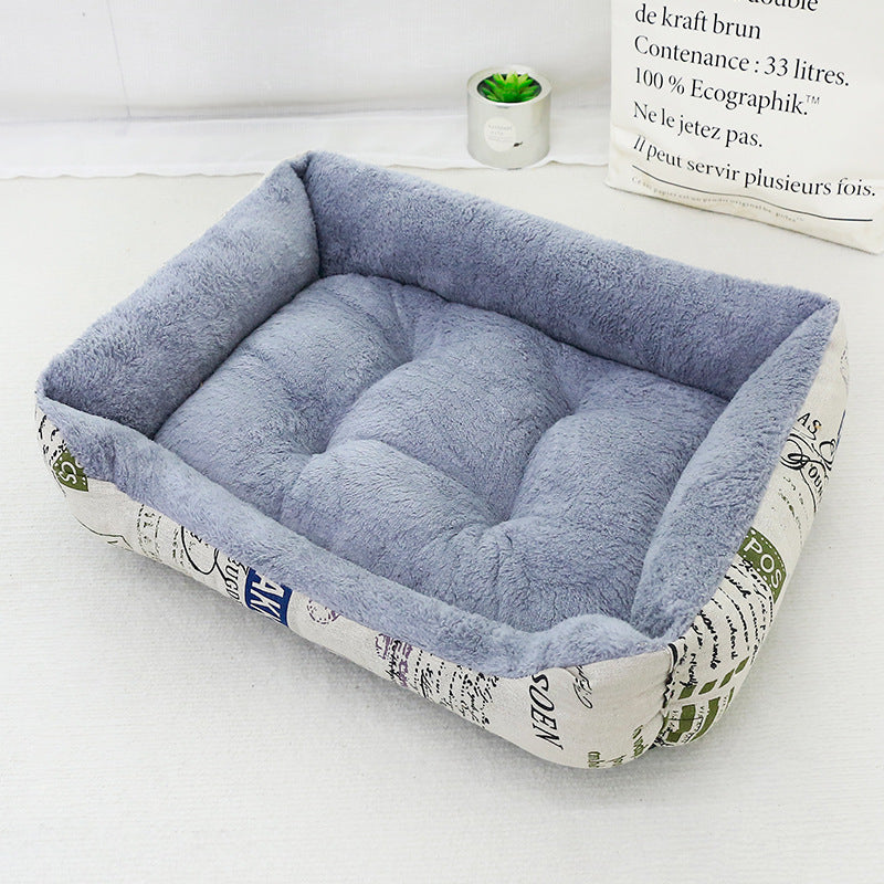 All Seasons Pet Bed With Soft PP Cotton Filling For Comfortable Rest