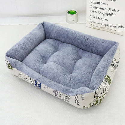 All Seasons Pet Bed With Soft PP Cotton Filling For Comfortable Rest