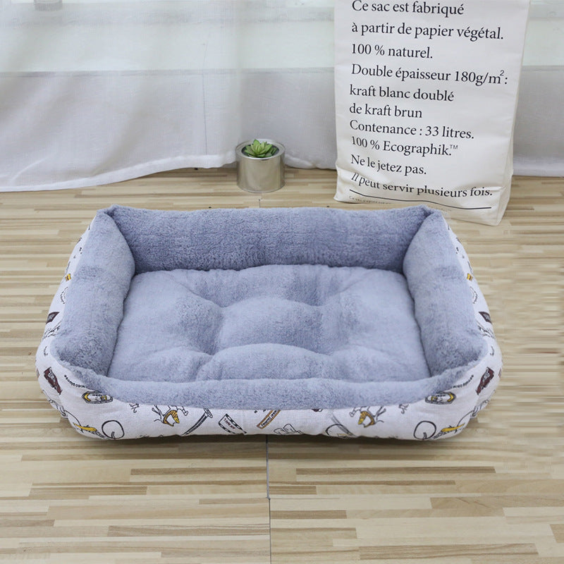 All Seasons Pet Bed With Soft PP Cotton Filling For Comfortable Rest