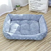 Cotton Square Bed - Gray Starry Sky