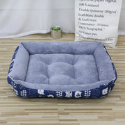 Cotton Fabric Nest - Blue Cat