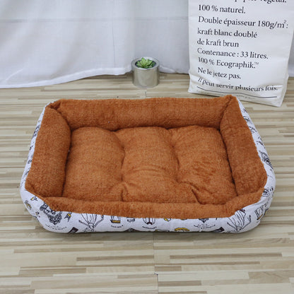 All Seasons Pet Bed With Soft PP Cotton Filling For Comfortable Rest