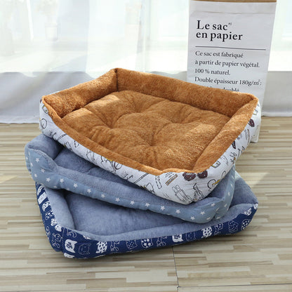 All Seasons Pet Bed With Soft PP Cotton Filling For Comfortable Rest