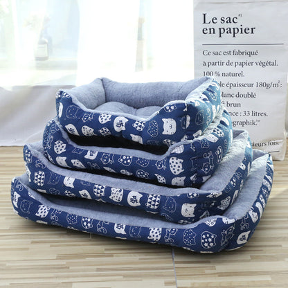 All Seasons Pet Bed With Soft PP Cotton Filling For Comfortable Rest