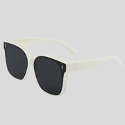 Porcelain White Frame Black and Grey Lens