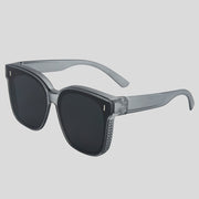 Transparent Gray Frame Black and Grey Lens