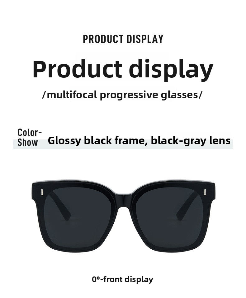 Unisex Square Full Frame Sunglasses With PC Lens Material In Dyed Black For Spring And Summer