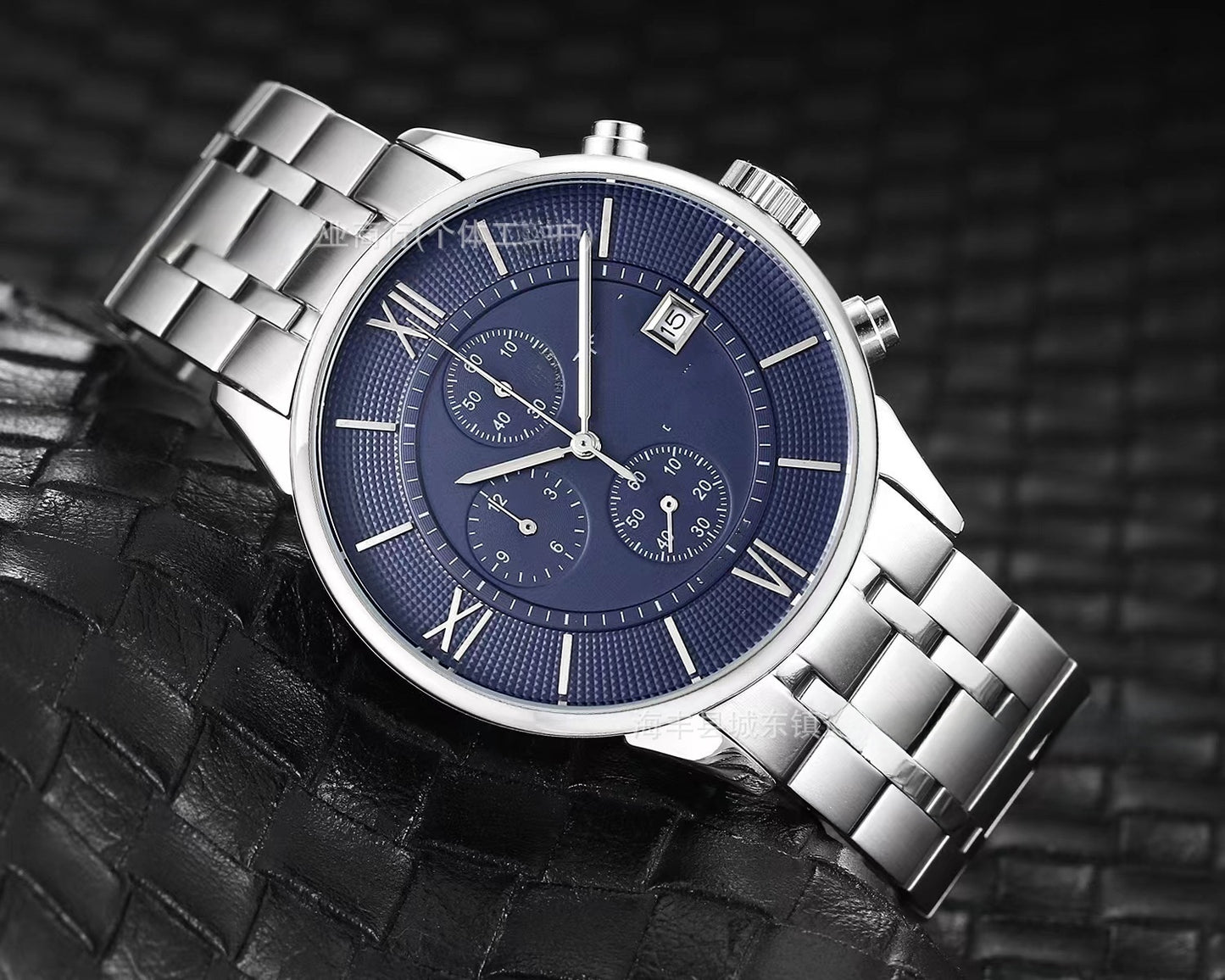 Men's Quartz Watch With Round Dial, Imitation Leather Strap, Pin Buckle, Ordinary Glass Mirror, And Pointer Display