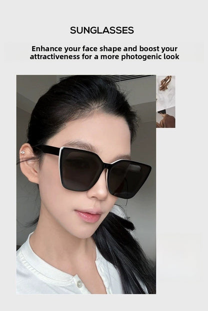 Unisex Square Full Frame Sunglasses With PC Lens Material In Dyed Black, Perfect For Spring