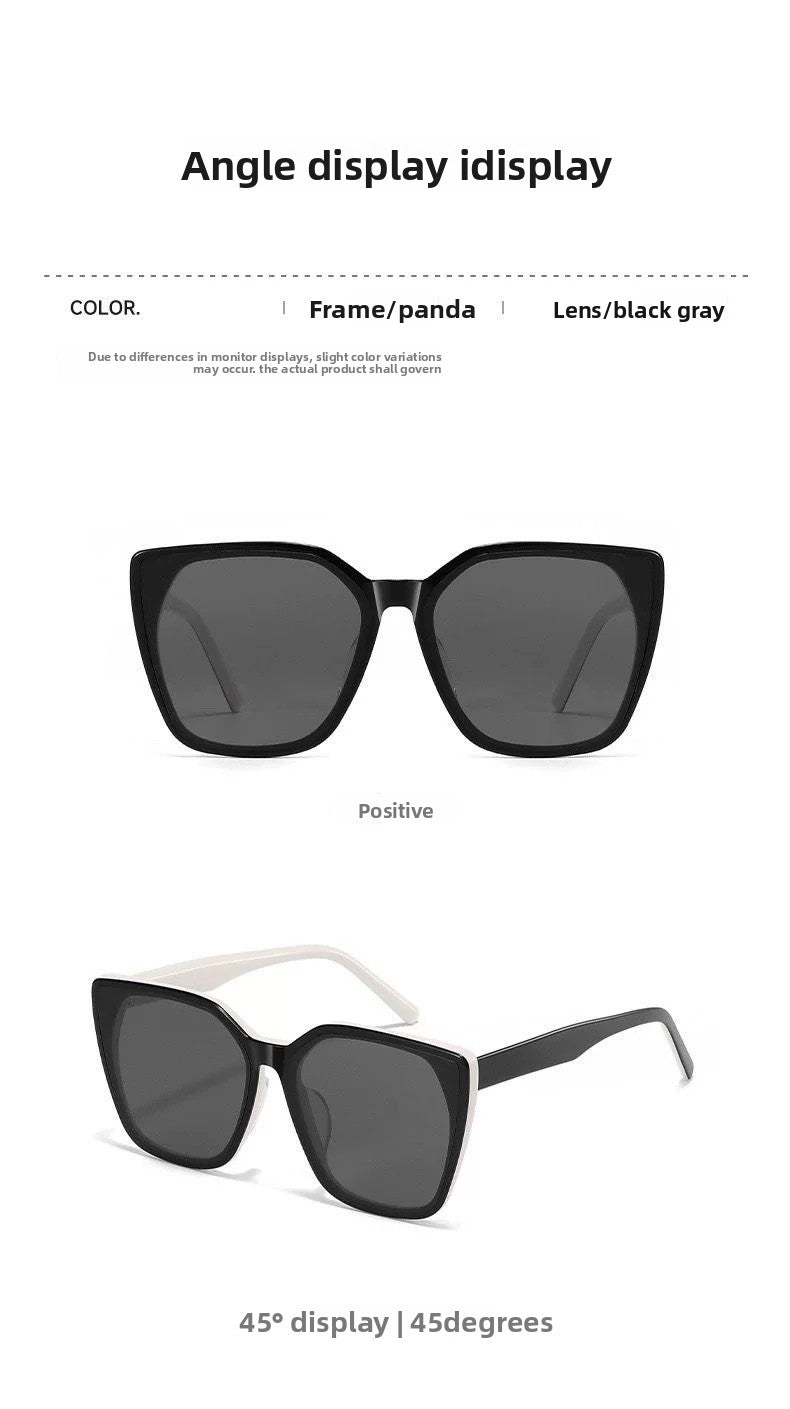 Unisex Square Full Frame Sunglasses With PC Lens Material In Dyed Black, Perfect For Spring