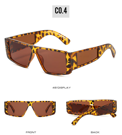 Unisex Square Full Frame Sunglasses With PC Lens Material In Dyed Black, Perfect For Summer