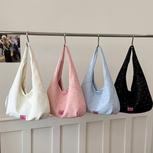 Women’s Canvas Bucket Tote Bag With Sequins, Large Capacity, Featuring Single Shoulder Strap