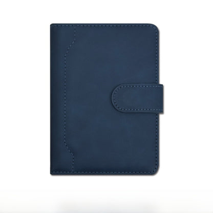 Unisex Solid Color RFID Passport Holder In PU Leather With Sewing Thread Detail